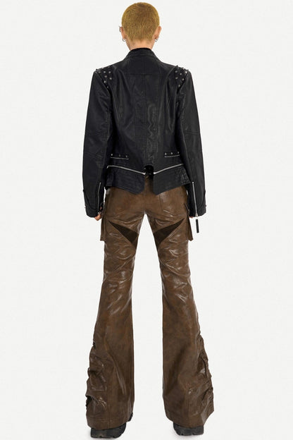 Retro Leather Biker Jacket