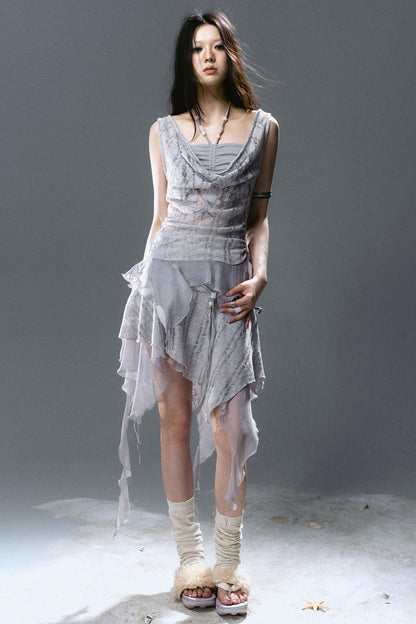 Misty Patchwork Skirt