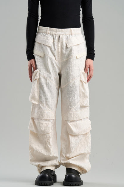 Textured Pocket Work Pants
