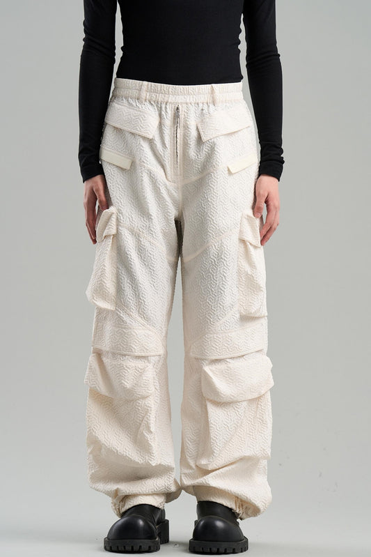 Textured Pocket Work Pants
