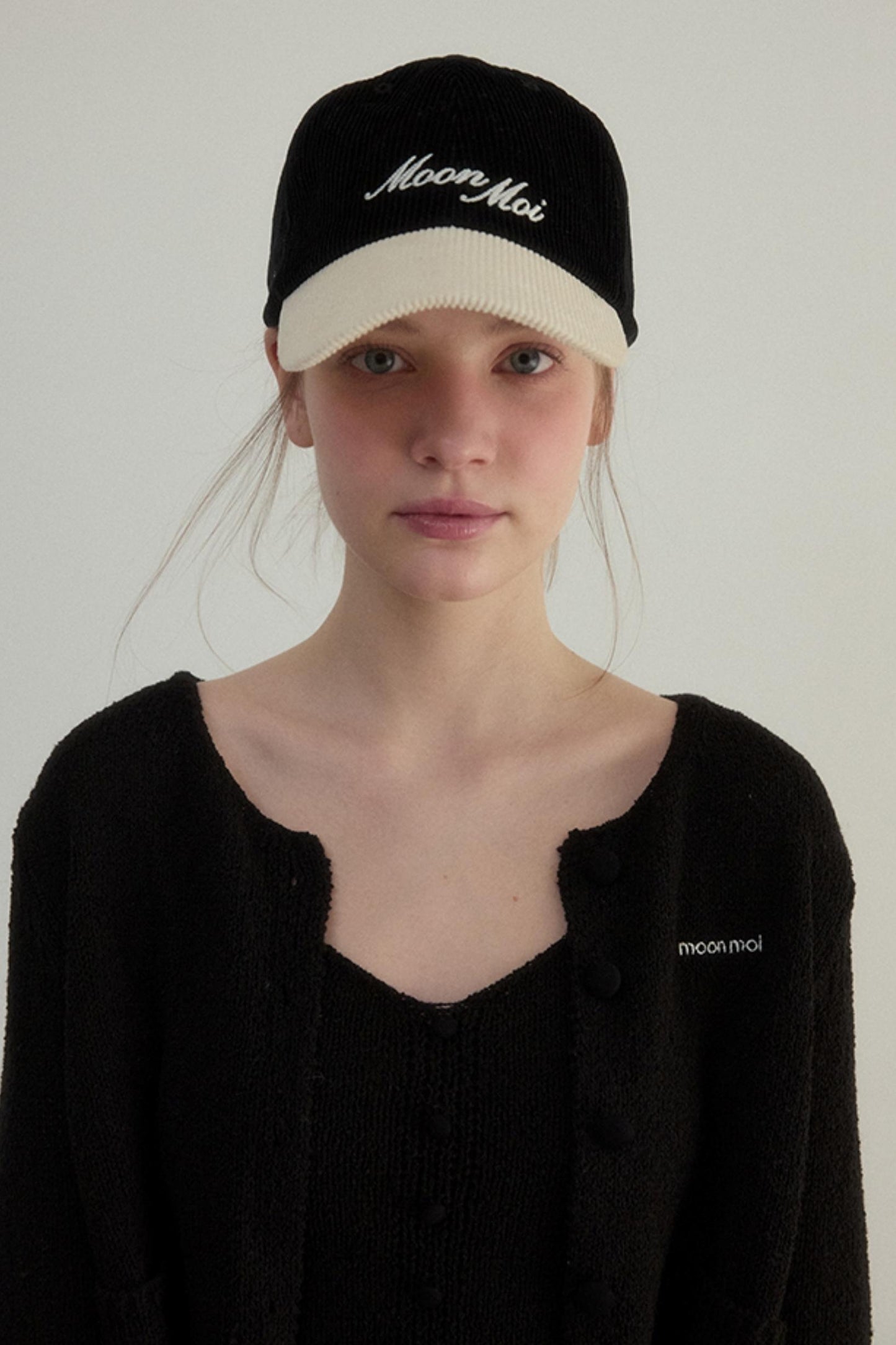 Color Block Corduroy Cap