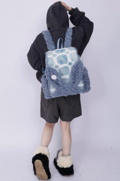 Furry Rabbit Ear Backpack