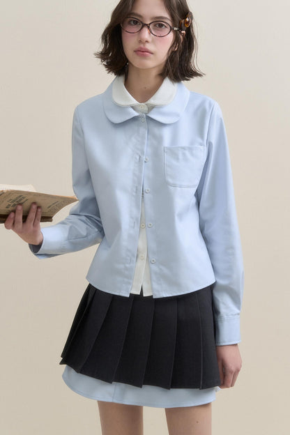 Blue Long Sleeved Shirt Set-Up