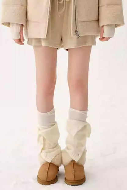 Warm Wool Blend Knit Socks