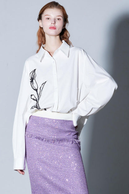 Sophisticated Hand-Embroidered Shirt