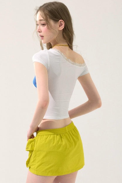 Three-Dimensional Pocket Skirt