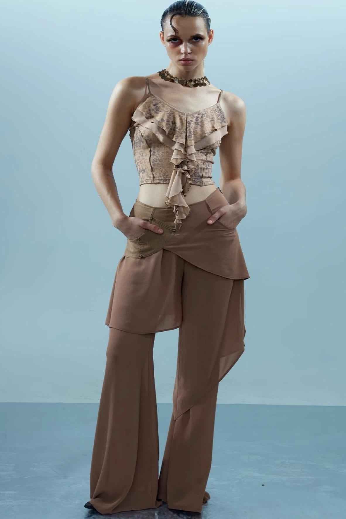 Ruffle Snake Camisole