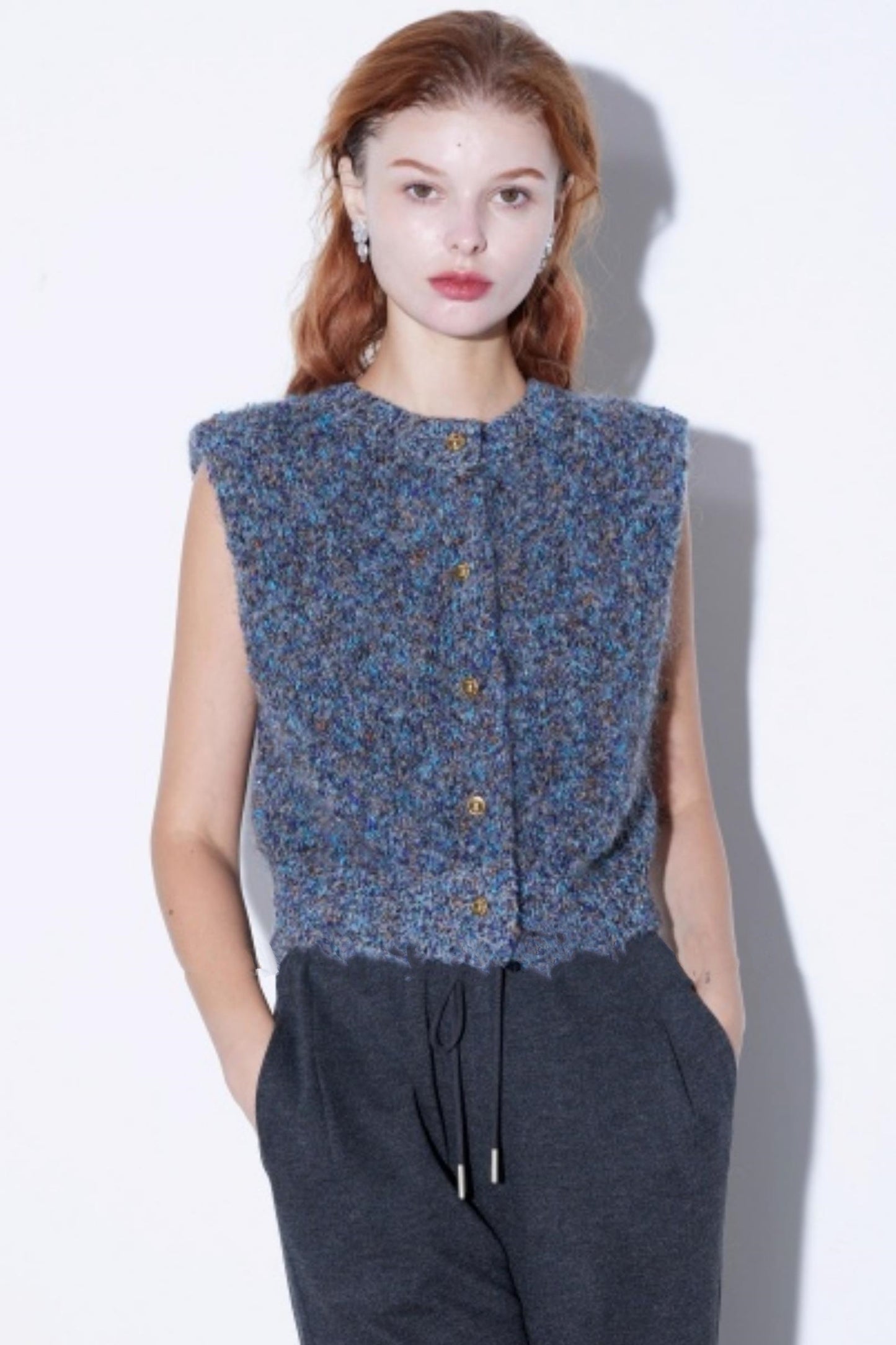 Intricate Mohair Starry Cardigan Set-Up