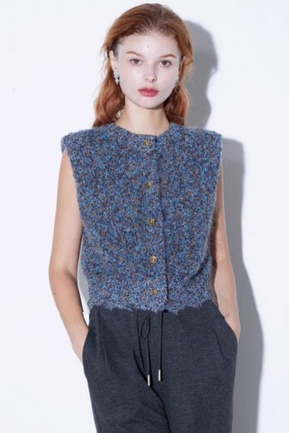 Intricate Mohair Starry Cardigan Set-Up