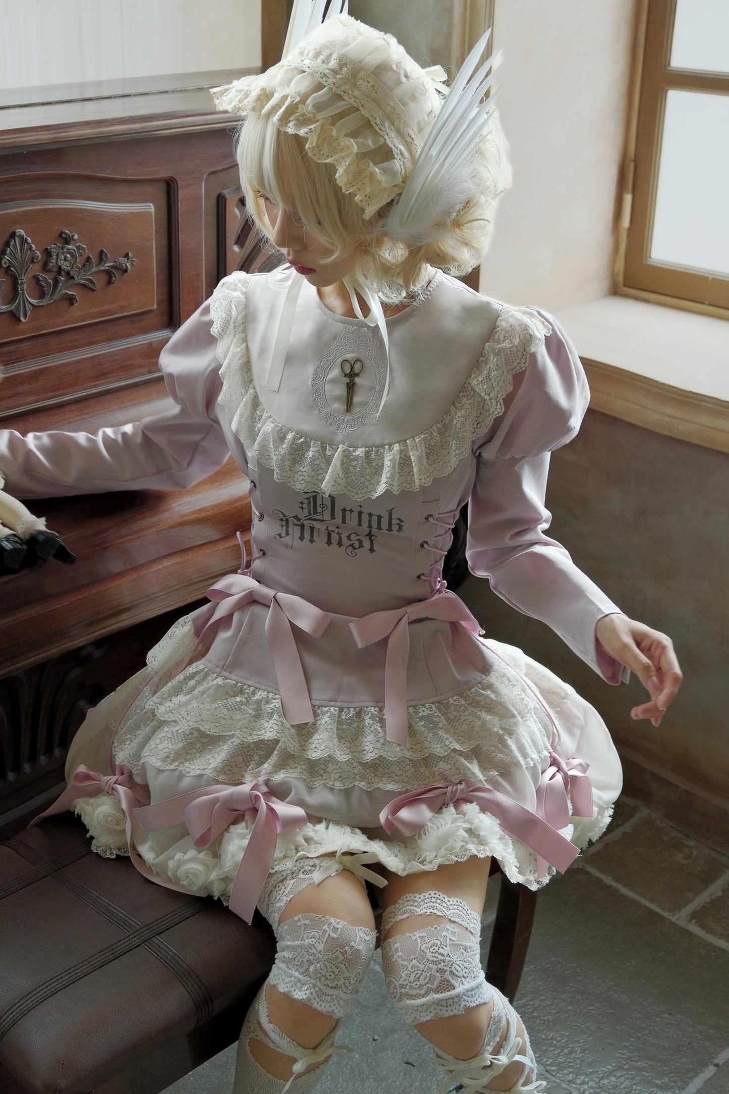 Pink Lace Swing Shirt Set-Up