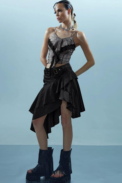 Ruffle Snake Camisole