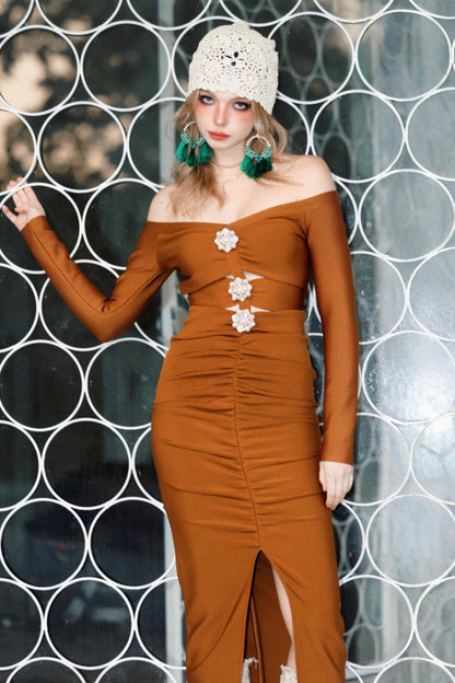 City Rhinestone Knit Dress