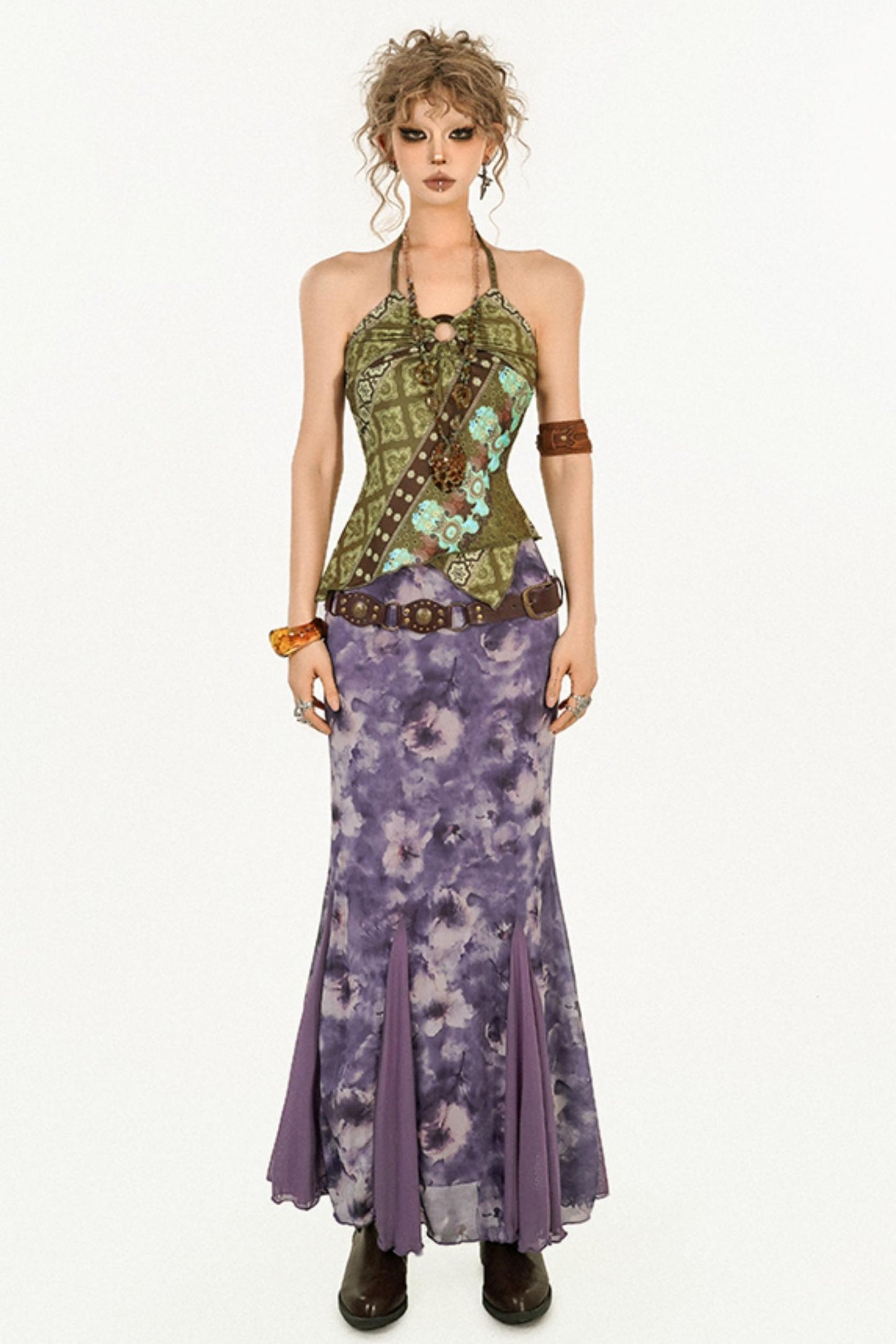 Ethnic Floral Tank Top