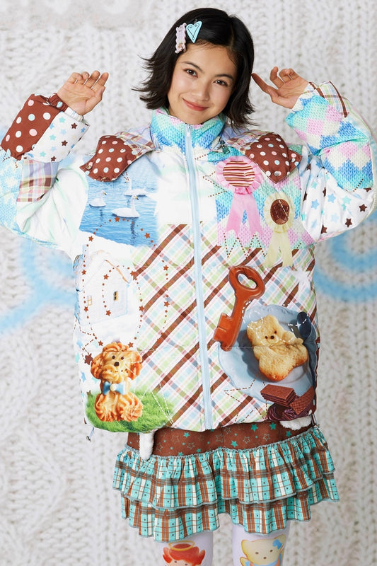 Angel Print Hooded Jacket