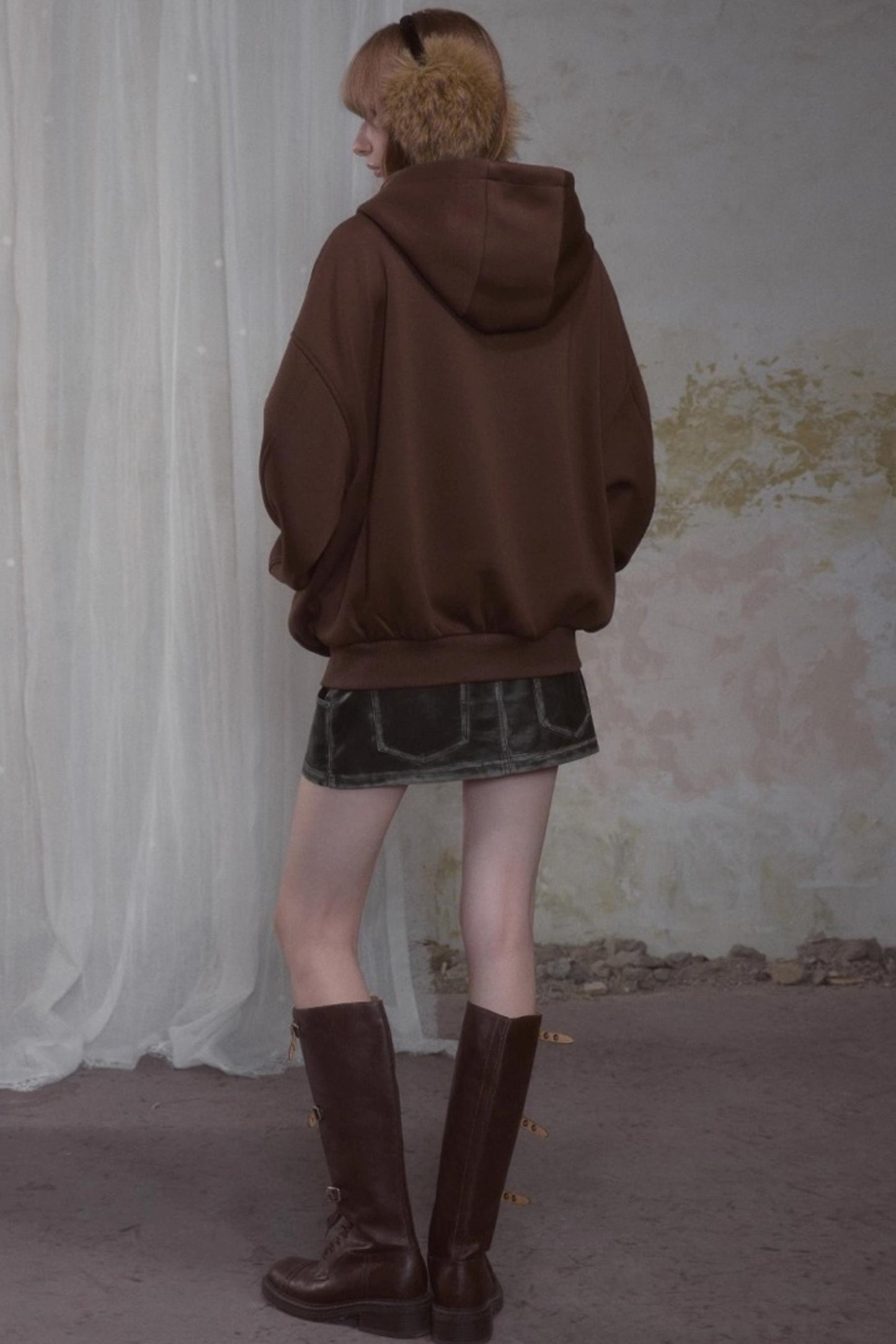 Sweet Lazy Plaid Sweatshirt Jacket