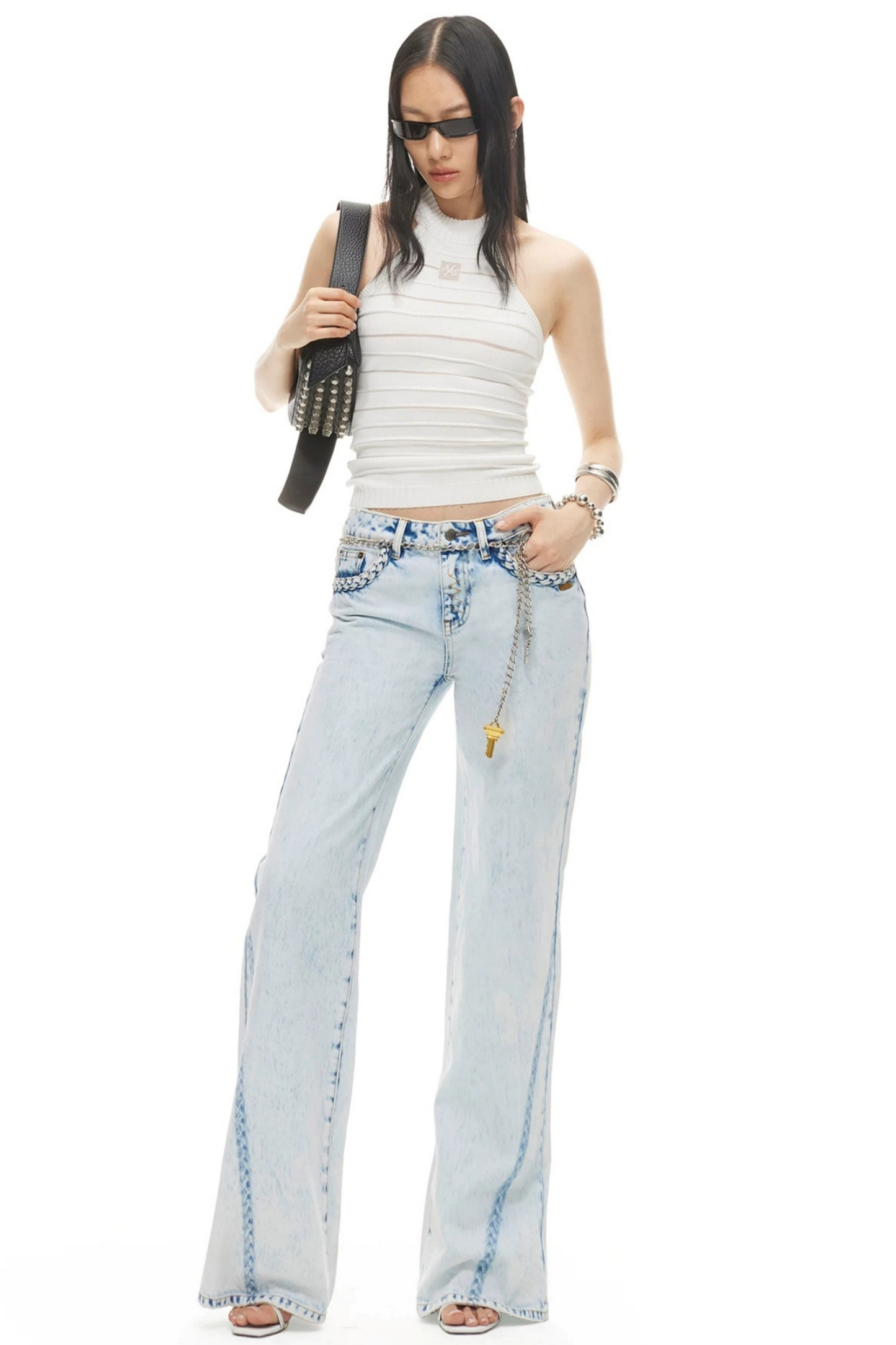 Heavy Washed Twill Jeans