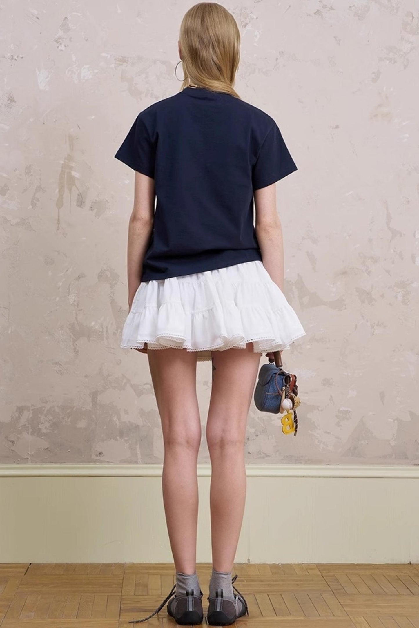 Silk Embroidered Tee