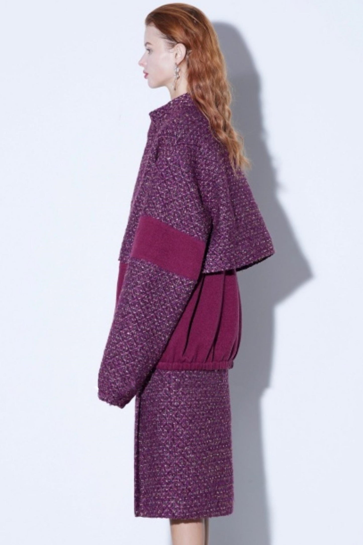 Deconstructed Wool Tweed Jacket Set-Up