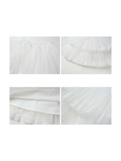 Airy Gauze Lace Ballet Tutu Skirt