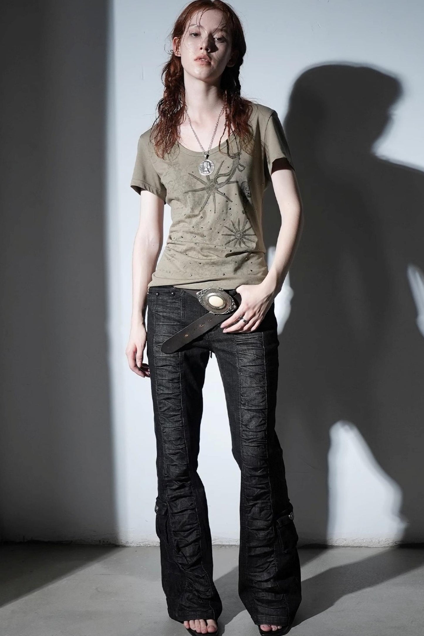 Western Rhinestone Basic Tee