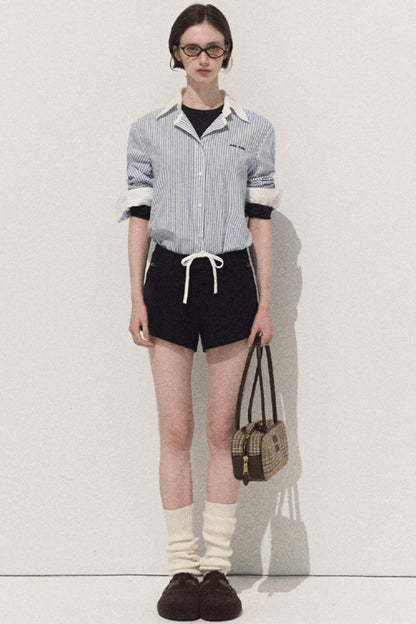 Night Pine Wool Shorts