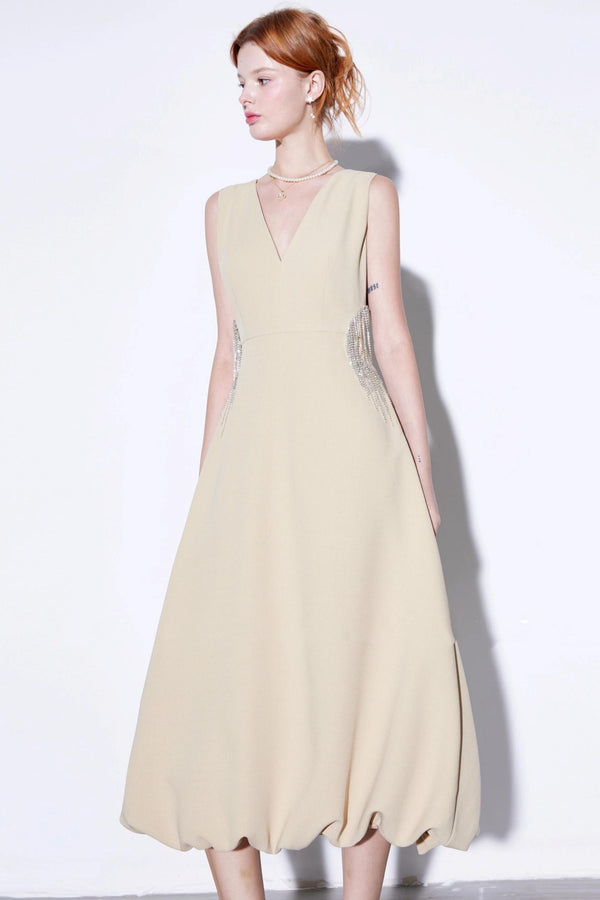 Cold Diamond V-Neck Dress