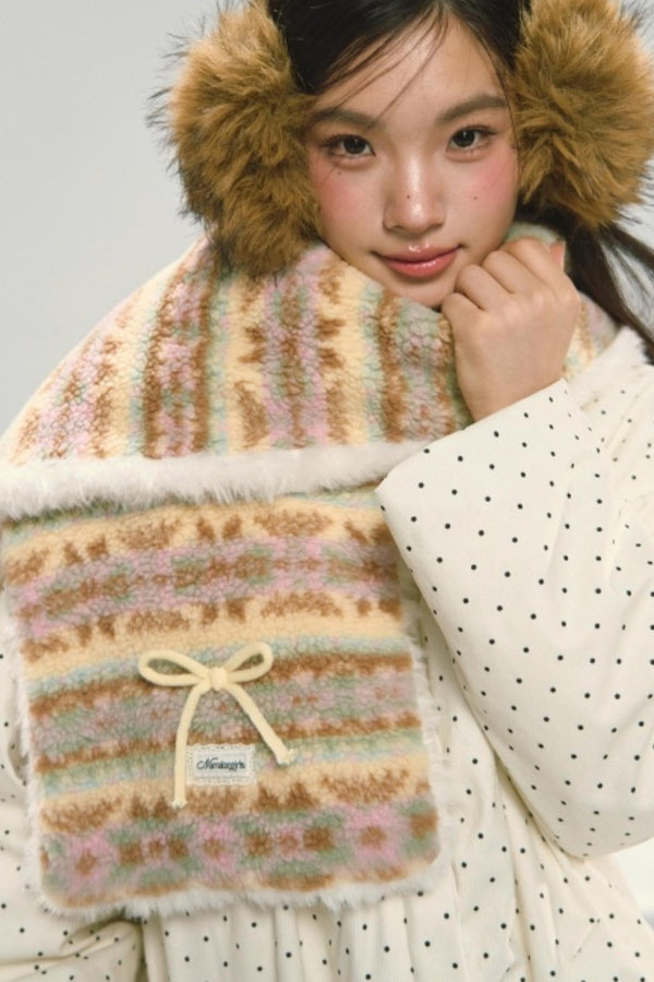 Fair Isle Plush Shawl