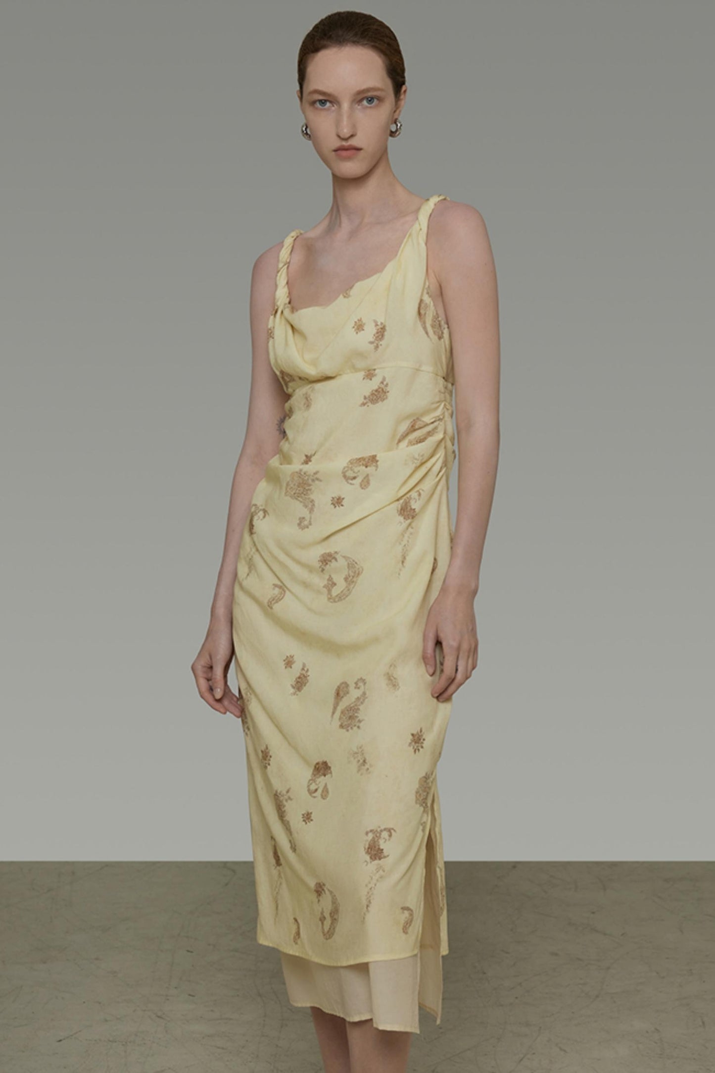 Floral Halter Swing Dress