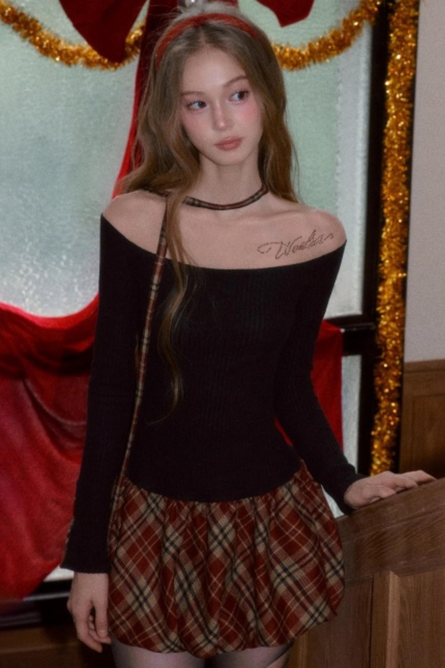 Color-Blocking Floral Dress