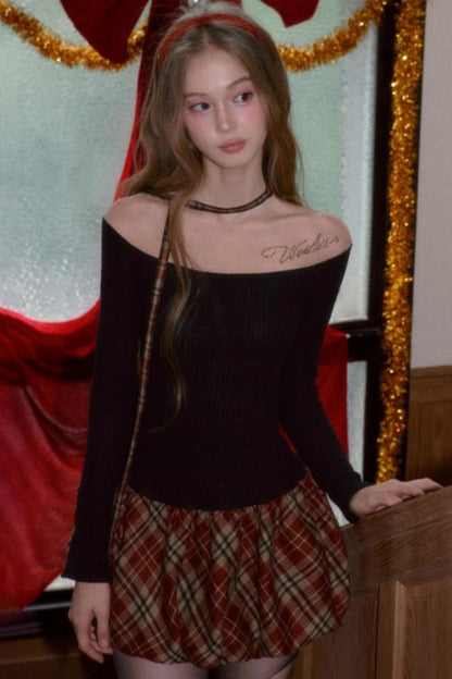 Color-Blocking Floral Dress