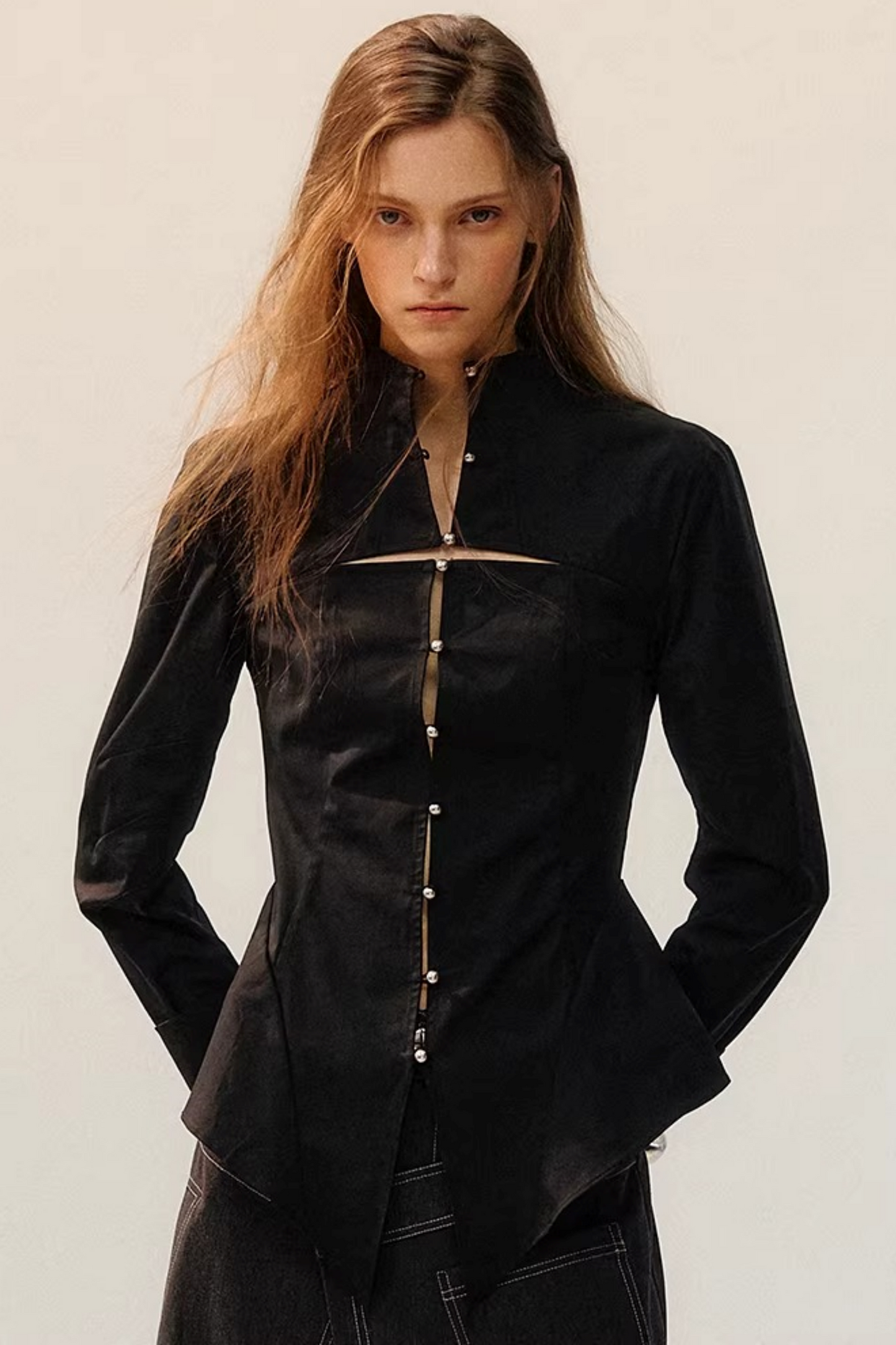 Night Wave Dekonstruierte Bluse