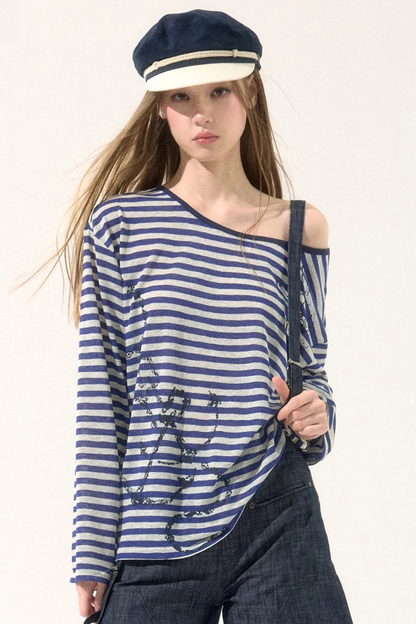 Versatile Striped Cover-Up Top