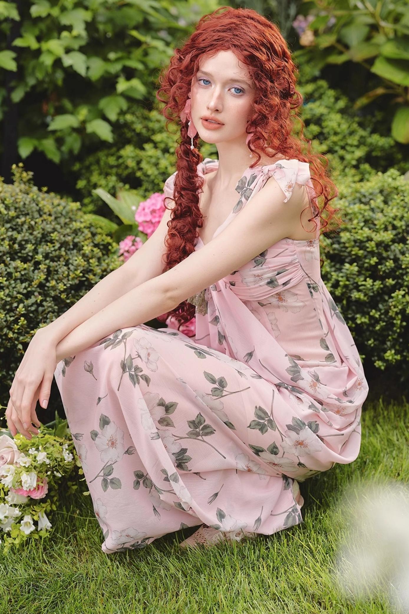 Gardenia Tea Floral Dress