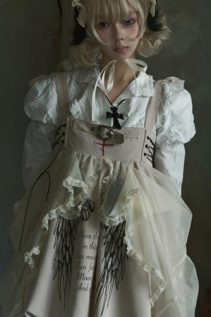 Cross Wing Mesh Doll Dress