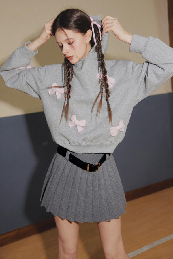 Retro Wool Knit Skirt And Stole Two-Piece Set-Up