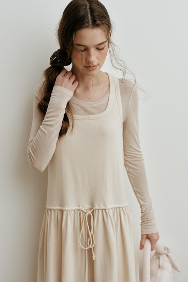 Light Tencel Wool Crew Neck T-Shirt