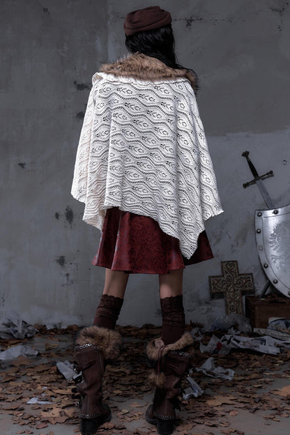 Millennium Vintage Knit Cape Jacket