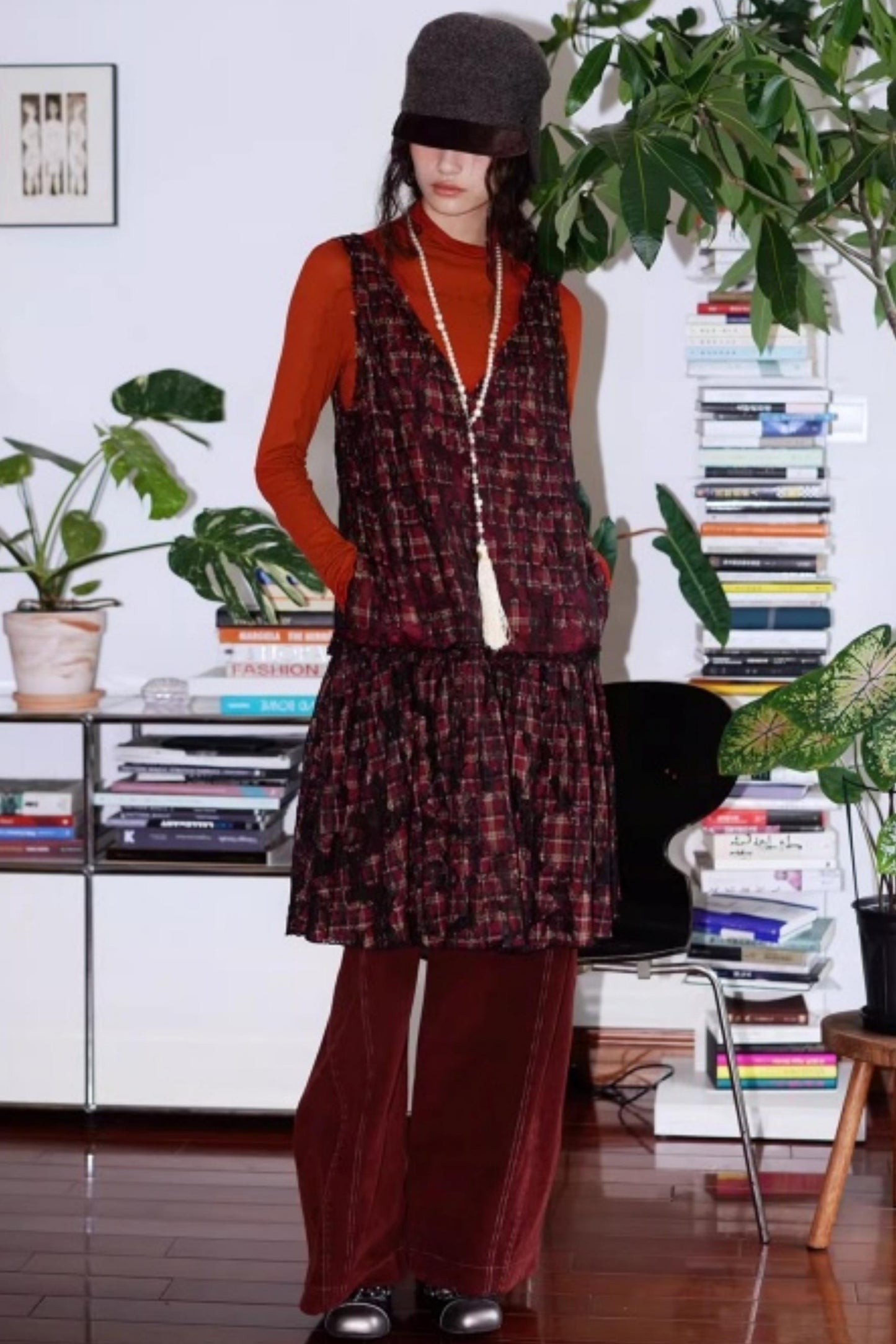 Vintage Suede Sleeveless Dress