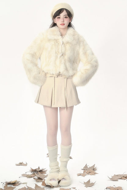 Gradient Faux Fur Jacket