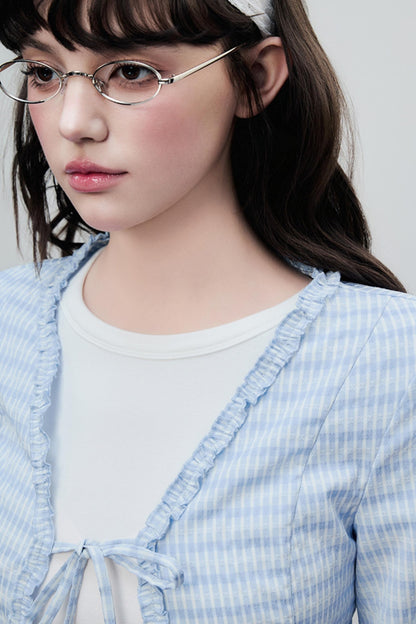 Lace Drawstring Cardigan