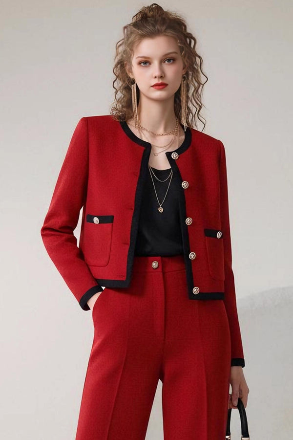 Temperament Small Suit Pants Set-Up