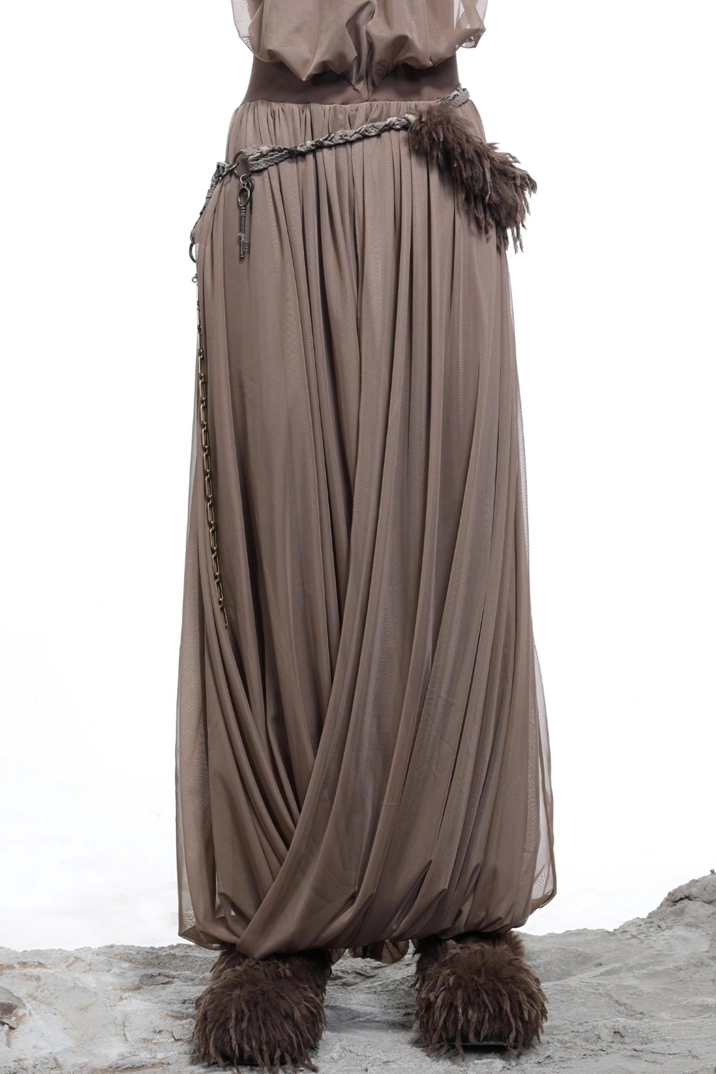 Patchwork Fur Waist Chain