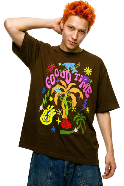 Retro-T-Shirt mit amerikanischem Graffiti