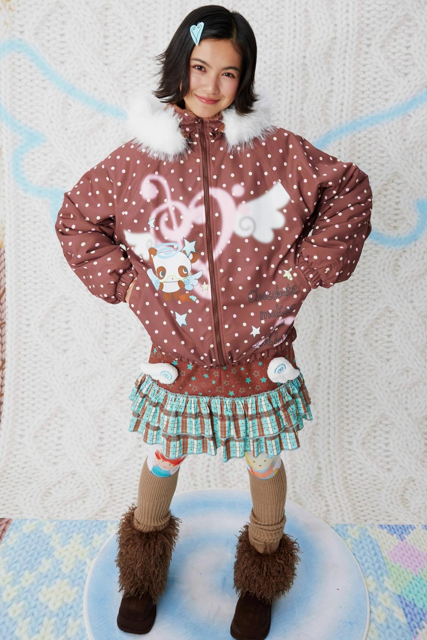 Corduroy Wings Autumn Skirt