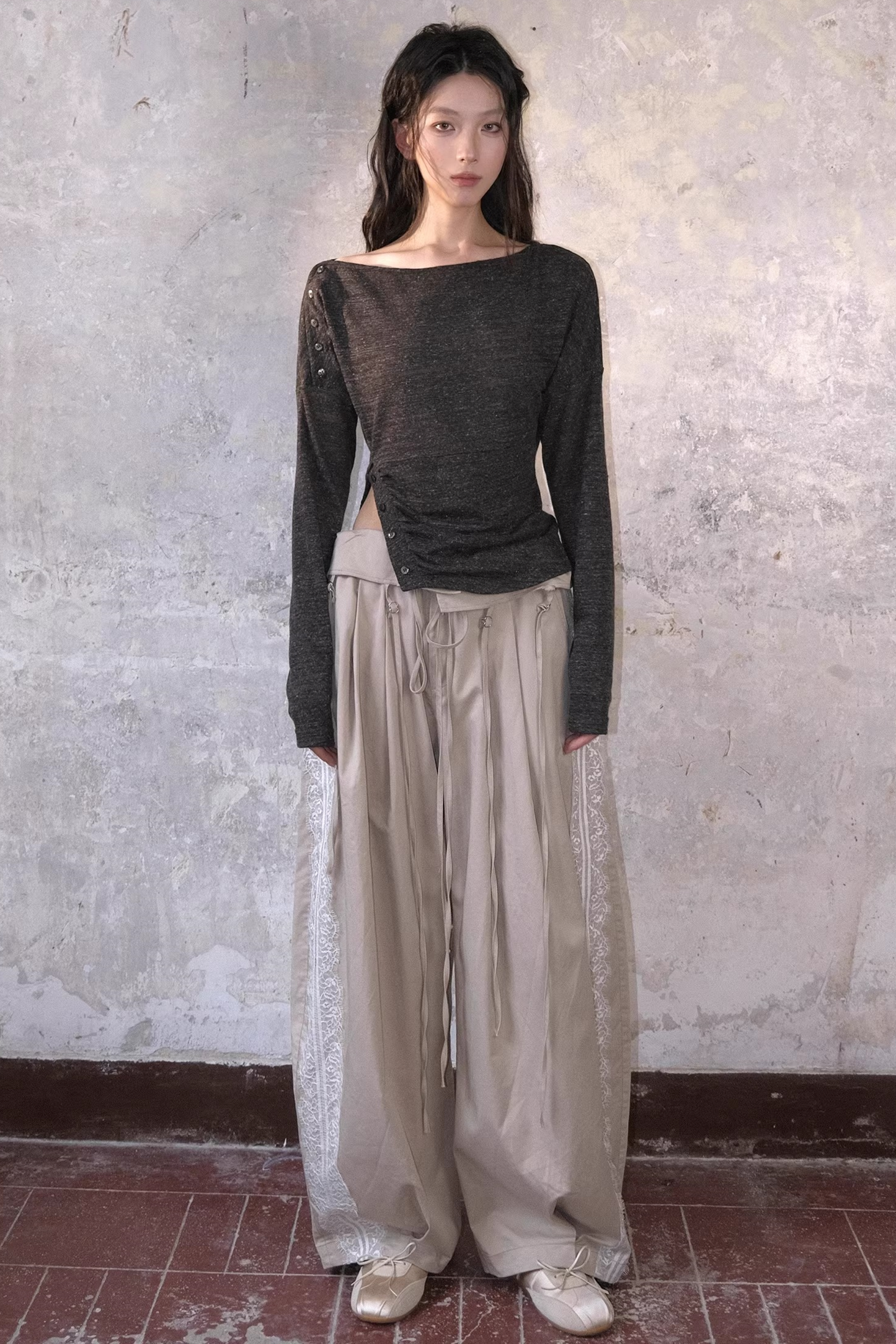 Tencel Lace Floral Pants