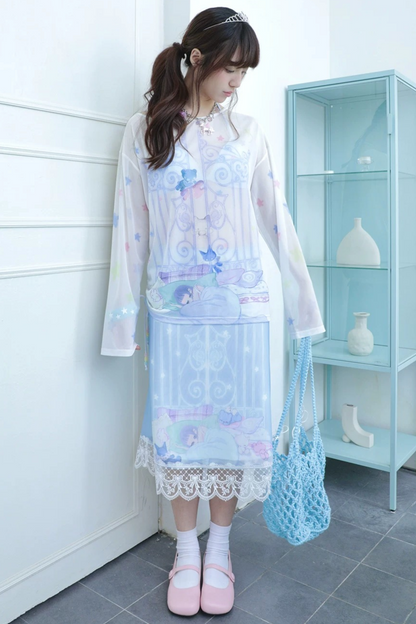 Dream Core Mesh Cover-Up Top