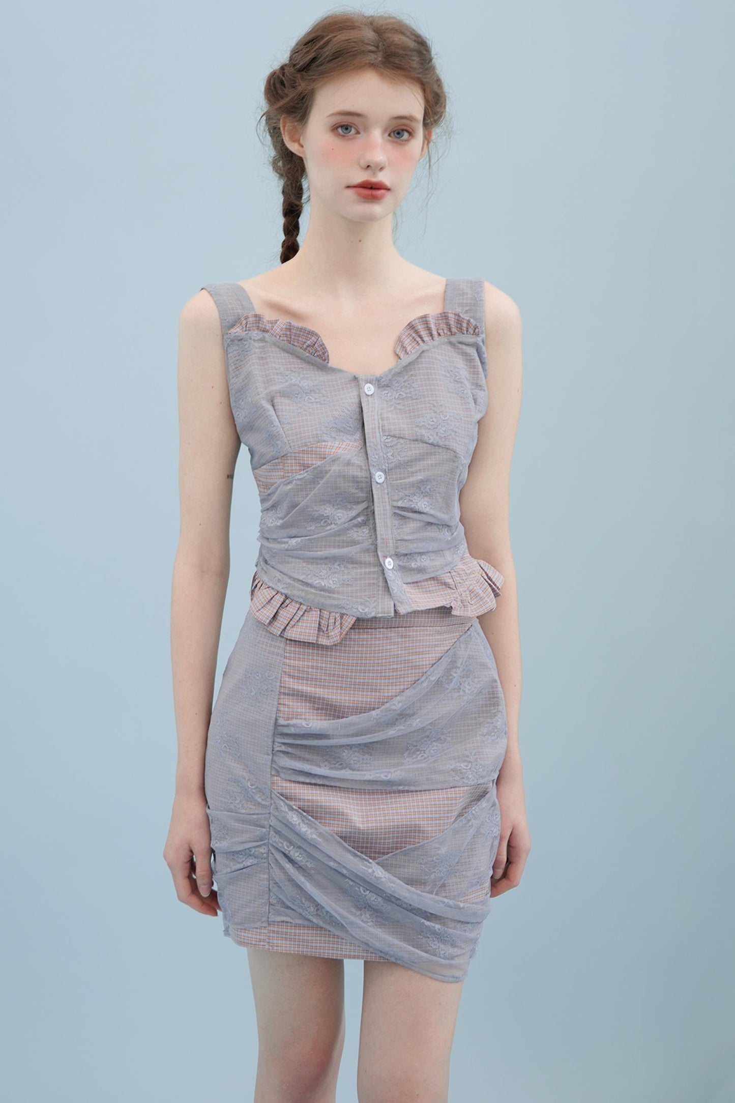 Sweet Camisole Skirt Set-Up