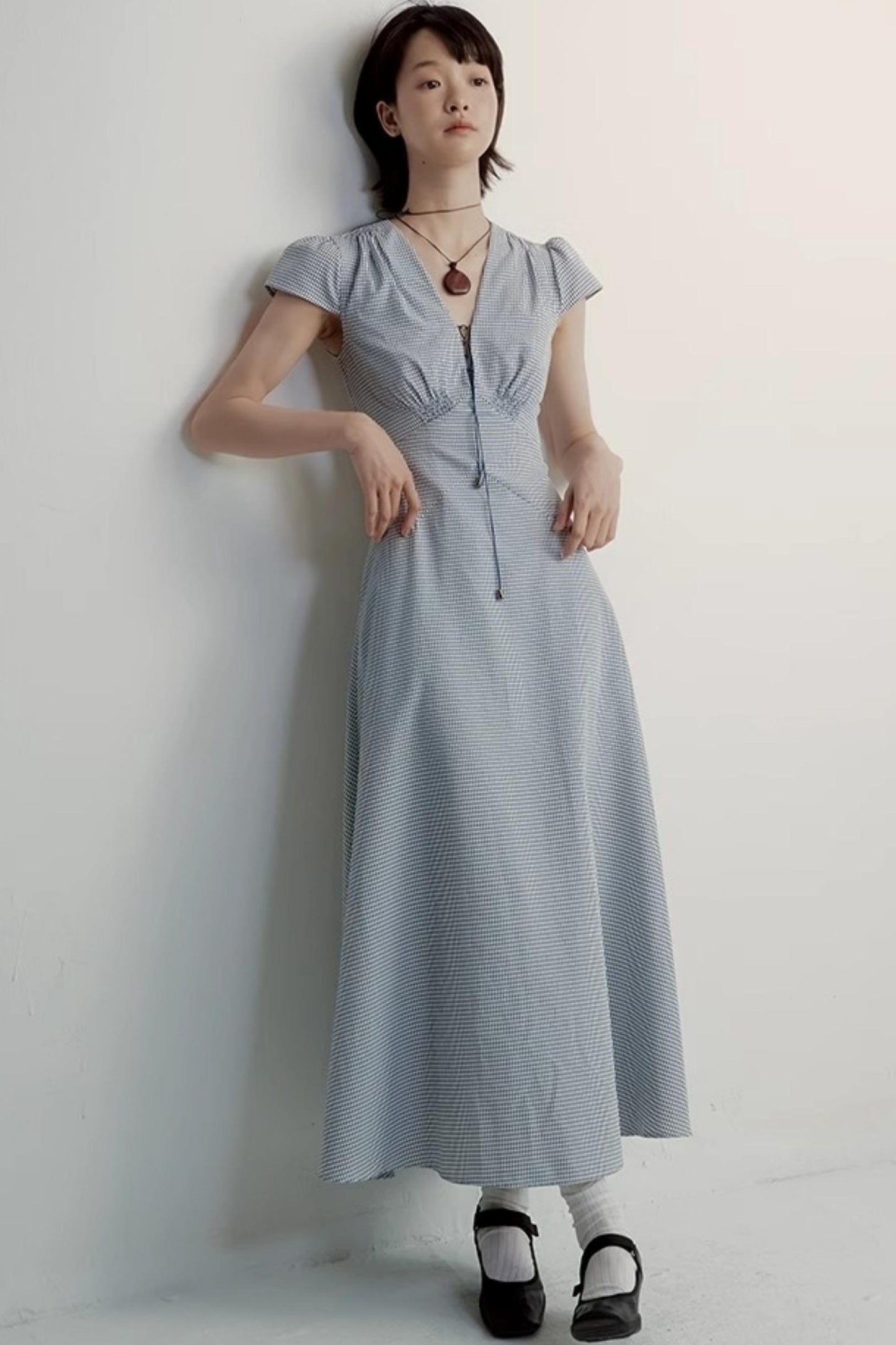 Chic Cotton V-Neck Dress