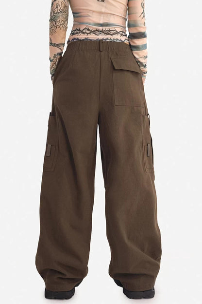 Loose Multi-Pocket Casual Pants