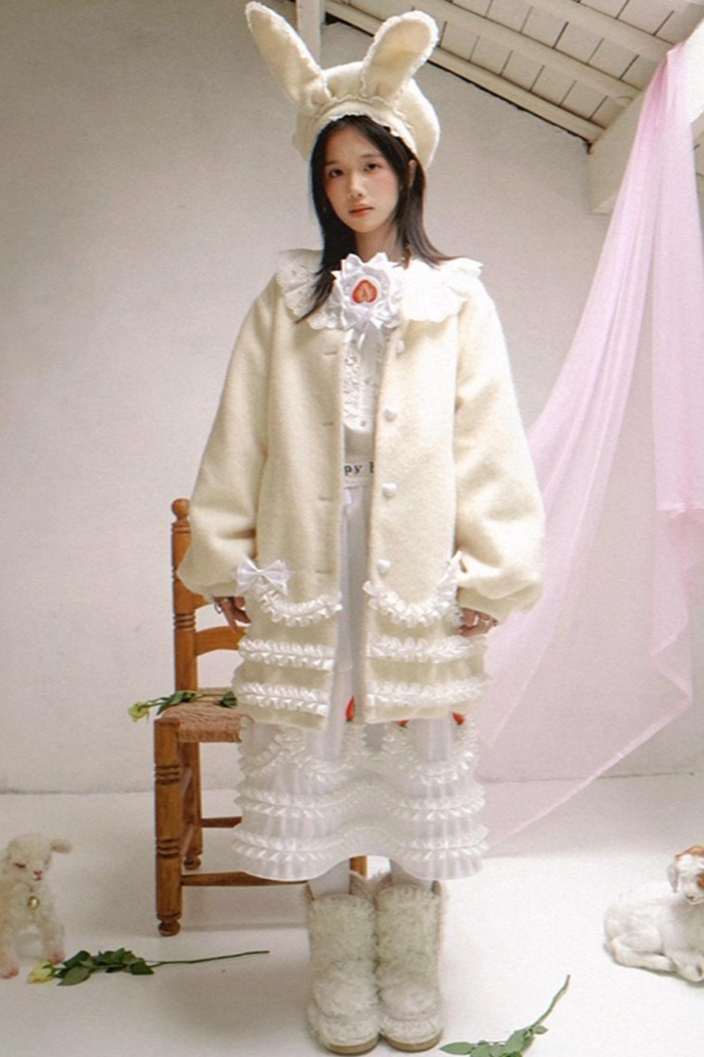 Happy Birthday Woolen Coat